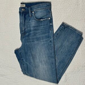 Madewell Patchwork straight leg mom jean